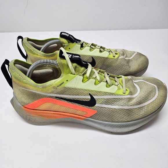 Nike Zoom Fly 4 Running Shoes Volt Green Hyper Orange CT2392-700 Men Size 13 main image 7
